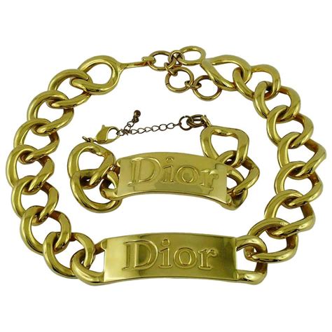 chirstian dior necklace|Christian Dior chunky necklace.